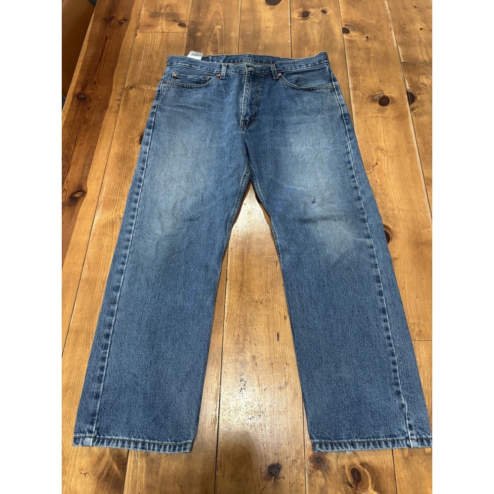 Levi's 505‎ Men's Regular Fit Straight Leg Jeans W36 L29 Medium Wash Blue Denim